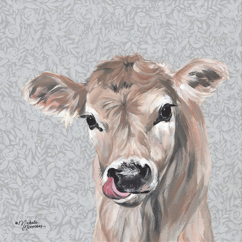«Zack» par Michele Norman - reproduction imprimée, Toile avec cadre argenté, Pas de tapis, H 36 po x l 36 po
