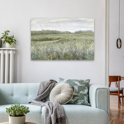Chemin de prairie tranquille - art contemporain de chemin de prairie
