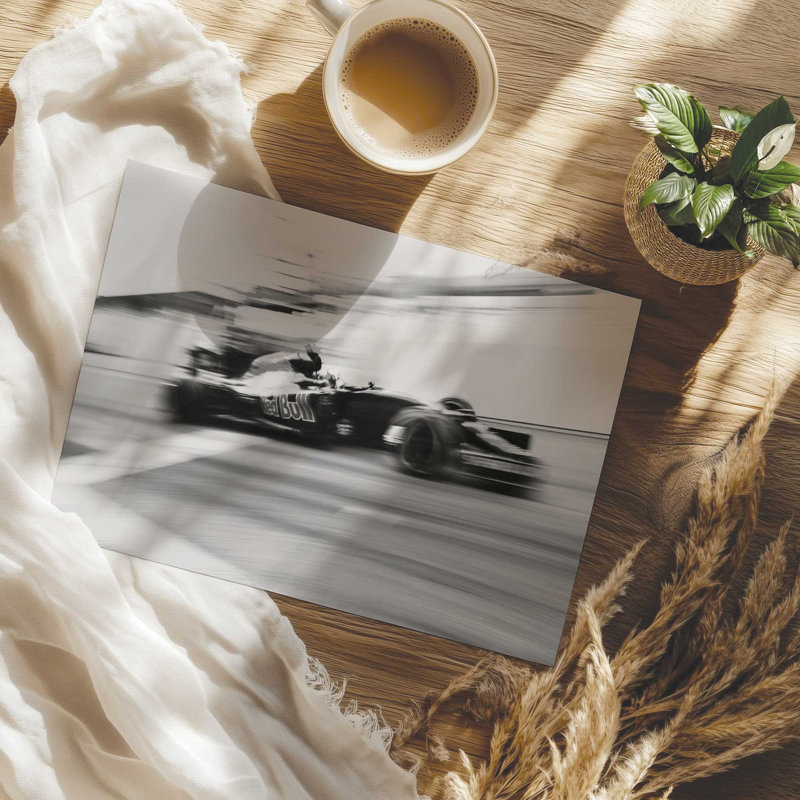 Speed Blur Racing, reproduction sur papier mat d'archives, H 16 po x l 20 po