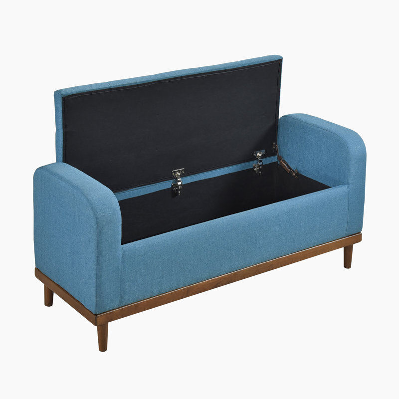 Banc de rangement 50 po Prea, Bleu