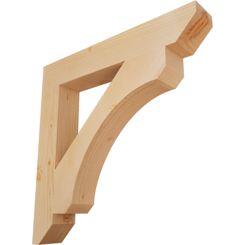 Support en bois / corbeau, Douglas (lisse), H 26 po x l 3,5 po x P 26 po