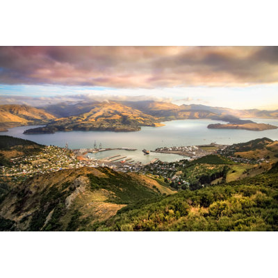 Lyttelton Harbour Christchurch New Zealand - Wrapped Canvas Print