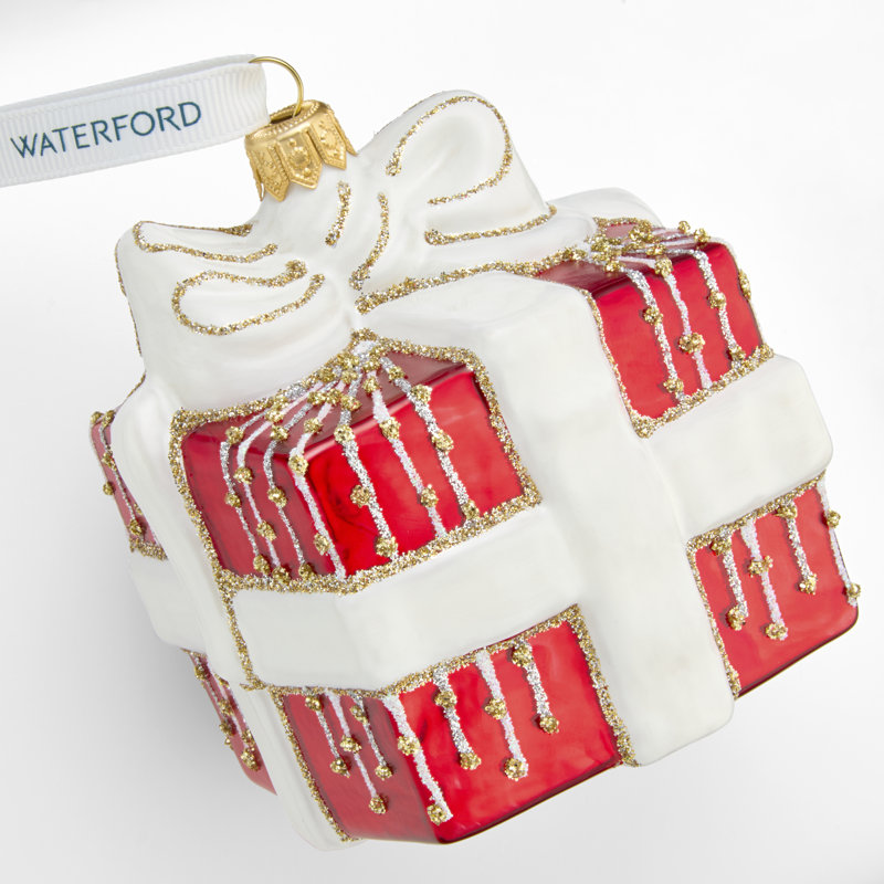 Waterford Holiday Heirlooms Red Present Ornament