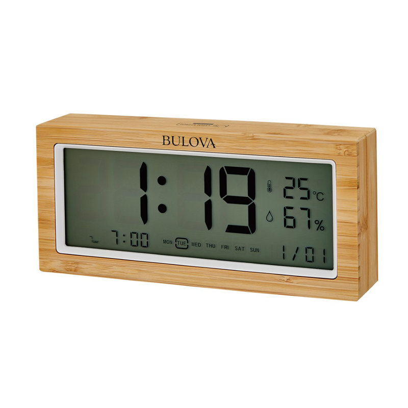 Bulova B1375 Brookside LCD Alarm Clock
