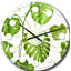 Tropical Palm Leaves II - horloge murale moderne Mid-Century-40743861