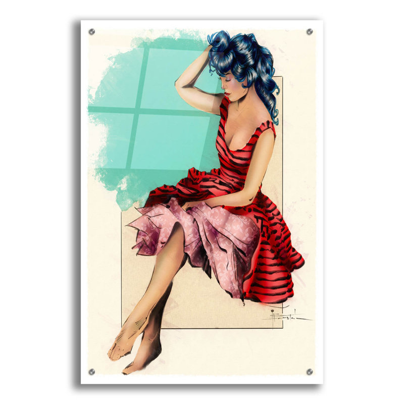 " Ill Just Sit Here " by TM Borenstein, 36" H x 24" W x 0.2" D