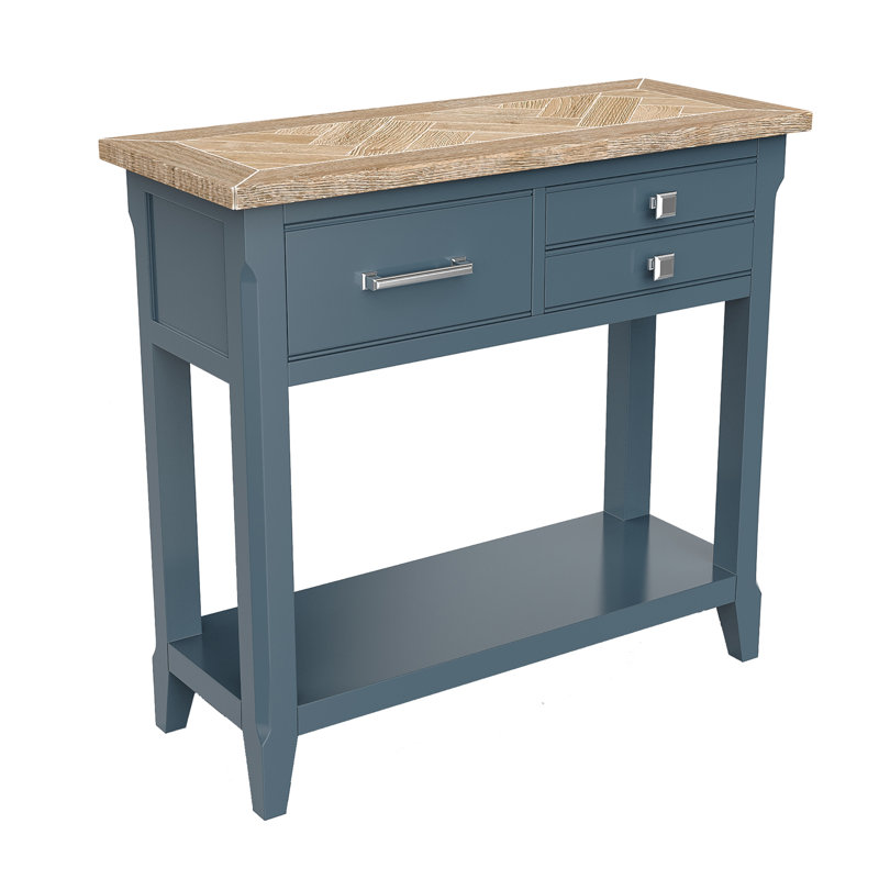 Derius 86cm Solid Wood Console Table
