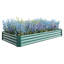 Lit de jardin surélevé en métal 7,6 x 3,7 x 0,98 pi - pour fleurs, légumes, herbes, assemblage rapide, rouille, ensemble de légumes, installation rapide, longue durée-904666379-904666374