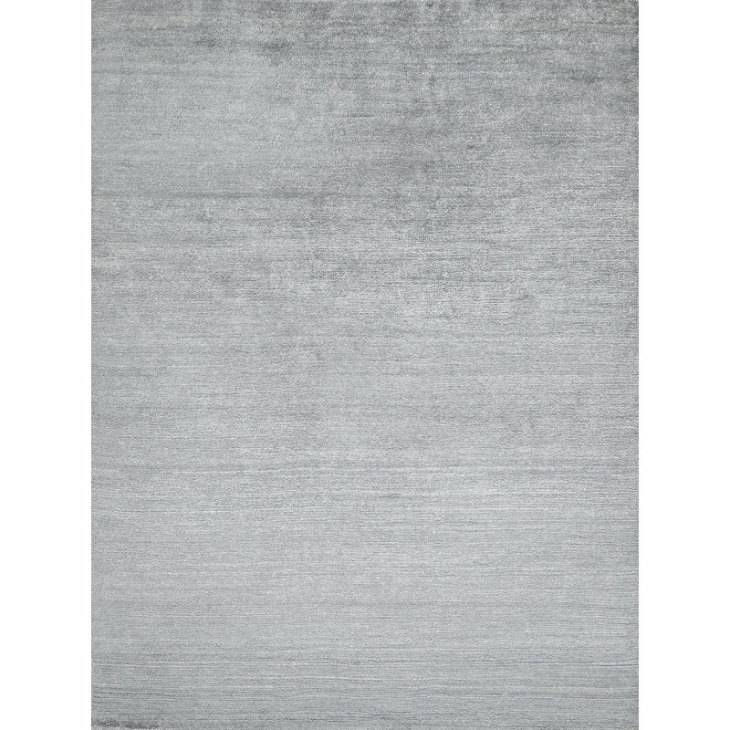 Plush Area Rug in Dark Silver, Rectangle 9' x 12'