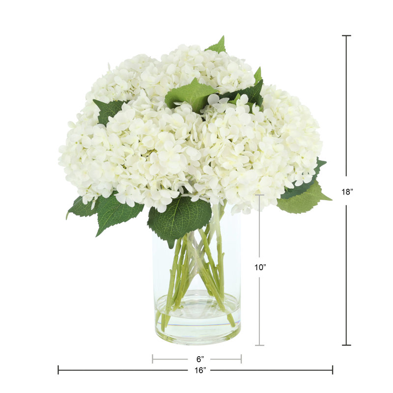 White, Blue And Green Hydrangea Bouquet, White