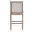Tabourets de bar rembourrés en bois d'hévéa avec dossier incurvé et coussin en tissu Olin-126206779-126206780