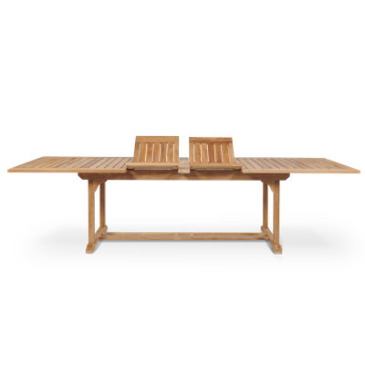 Rectangular Extendable Teak Dining Table