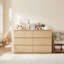 Commode 6 tiroirs Modern avec façades à panneaux ondulés pour la chambre à coucher et le salon | Idée de cadeau-1423668488
