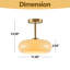 Plafonnier semi-encastré 1 lumière Mid-Century-651653968