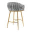 Ensemble de 2 tabourets de bar élégants à hauteur de comptoir pour une assise confortable-1913463837