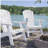 White Adirondack Chair – Sturdy HDPE Poly Lumber for Poolside, Patio, and Garden Relaxation