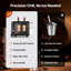 Ca'Lefort Electric Wine Chiller for 2 Standard Bottles (3.6" Dia.), All-in-1 Set Electric Opener & 2 Glasses, Christmas Gift