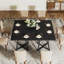 Dining Table for 4, wooden dining table, Industrial Style, Sturdy Metal Frame, 80 x 80 x 75 cm dinner table Kitchen Table for Dining Room, Living Room, Apartment, Rustic Brown-1854998889-1854998891
