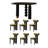 Select a high-end solid wood table set-108072039