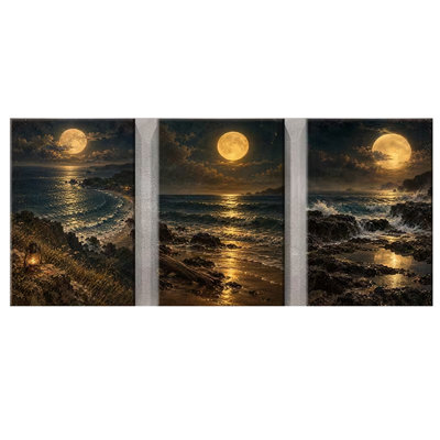 3 Piece Wrapped Canvas Wall Art