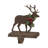 2PK 6.50"H Wooden/Metal Reindeer Stocking Holder