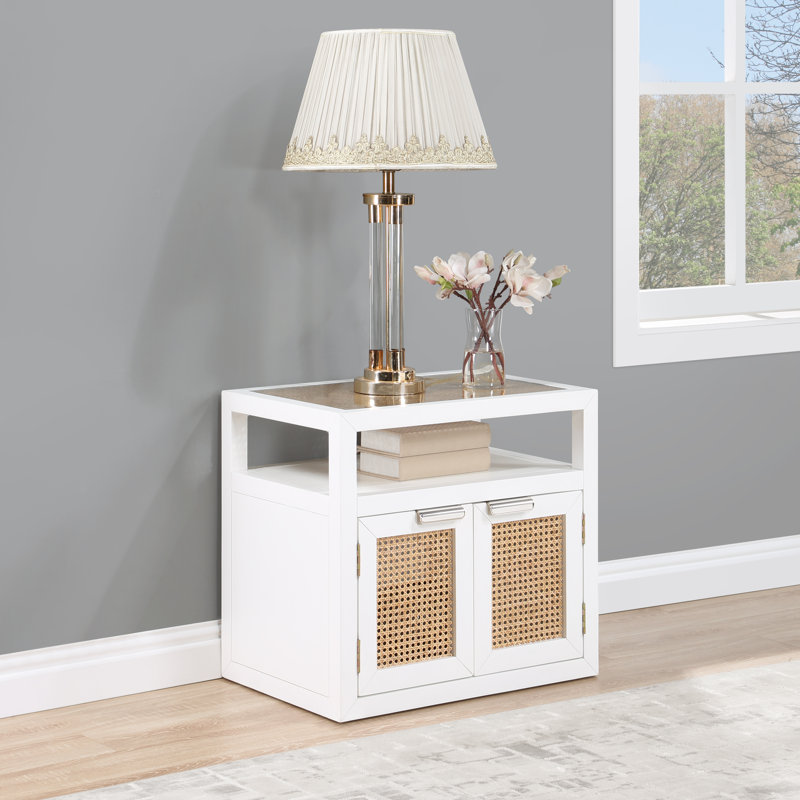 Table de chevet Cole, Blanc