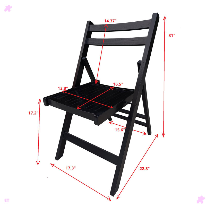 Naami Furniture Slatted Wood Folding Special Event Chair