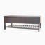 Banc de rangement avec support en métal
