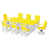 Jaune citron / blanc