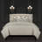 Lumiere Truffle Microfiber Reversible Mid-Century Modern Duvet Cover & Insert-49088598-49088597