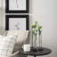 Ensemble de 3 vases de table en verre noir mat Eureka