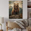 Ours sauvage majestueux ours III - reproduction d'animaux sur bois de pin naturel-1760614189