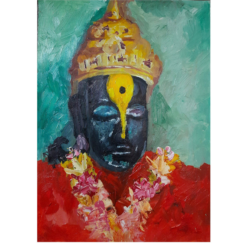 Lord Vitthal Pandharpur | Peinture à l'huile par Harshita Deogade