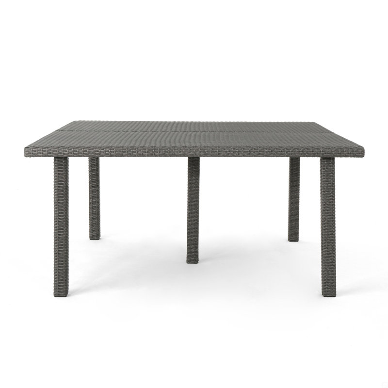 64" Square Dining Table, Gray
