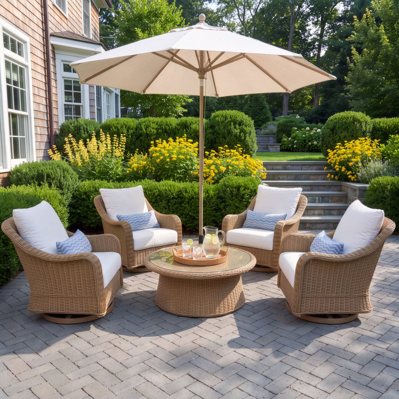 Hudson 5 Pc Chat Set, 5 Pcs: Table, 4 Chairs