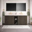 Meuble-lavabo double 72 po Modern