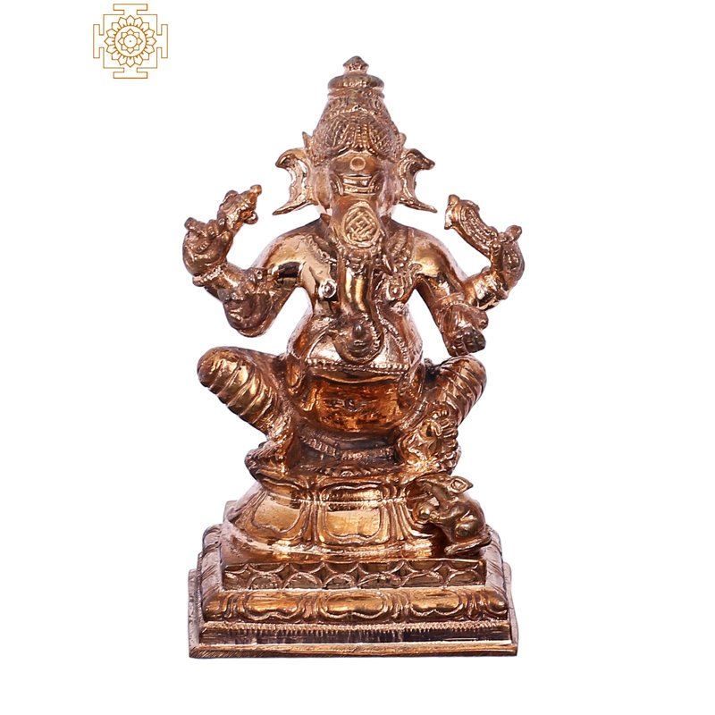 Figurine petite seigneur Ganesha assis