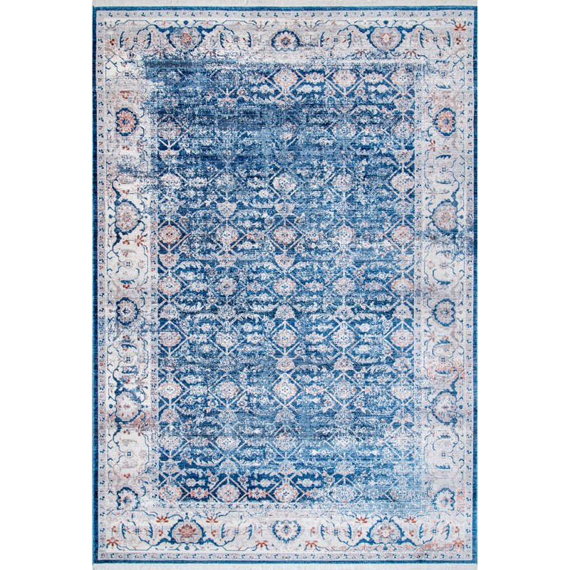 Fernanda Faded Persian Area Rug, Square 5'