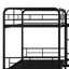 Lit superposé en L spacieux avec glissière et échelle, structure en métal durable, parfait pour un usage familial-193556097-193556096