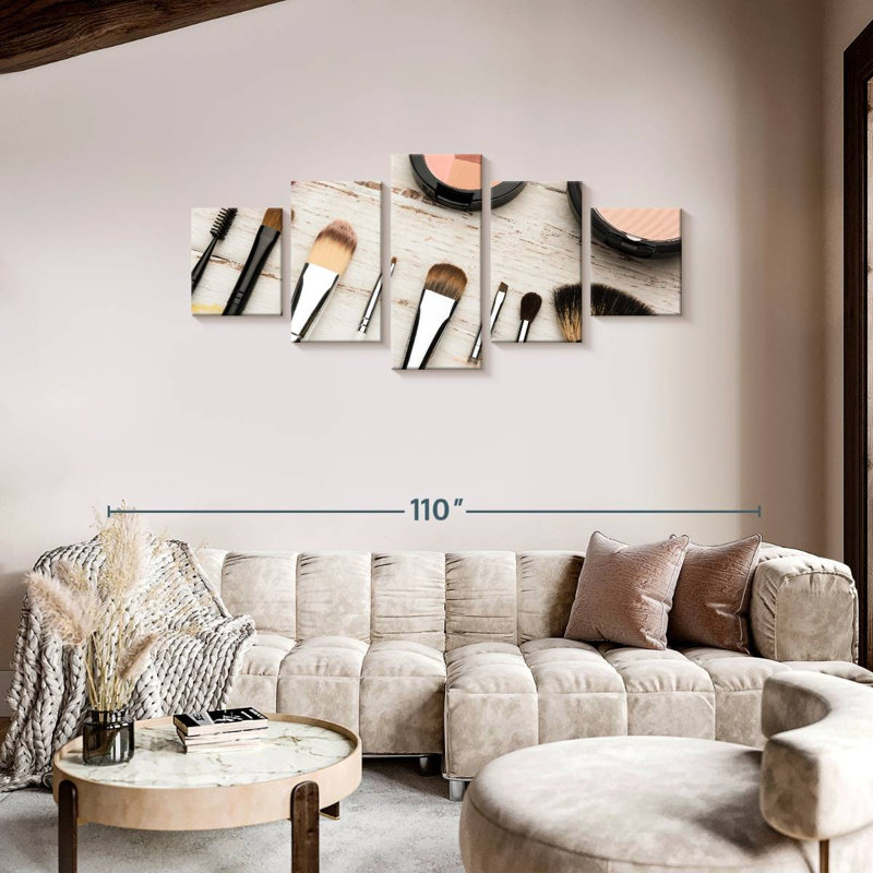 Makeup Tools, 36" H x 80" W