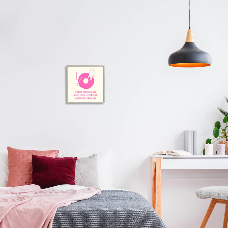 «With the Right Music», plaque tournante avec art texturé et giclée par Melissa Wang_aq-367, H 12 po x l 12 po x P 1,5 po