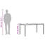 Parvathy Rectangular Glass Outdoor Dining Table - 150 cm W 90 cm D-1390432626