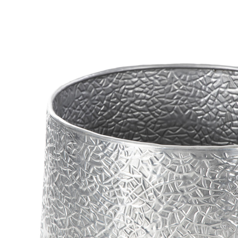 Skopelos Metal Pot Planter, Silver