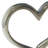 Dorron Ceramic Heart Decorative Sculpture with Black Base-1858370367