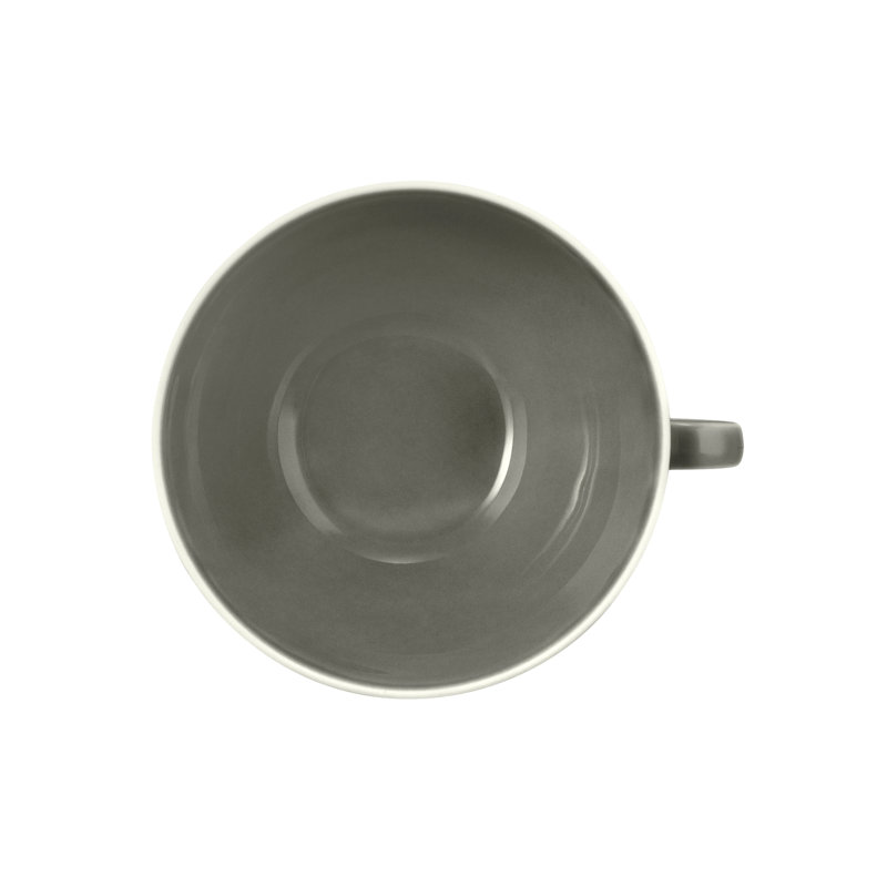 Beat Teacup & Saucer, Pearl Grey
