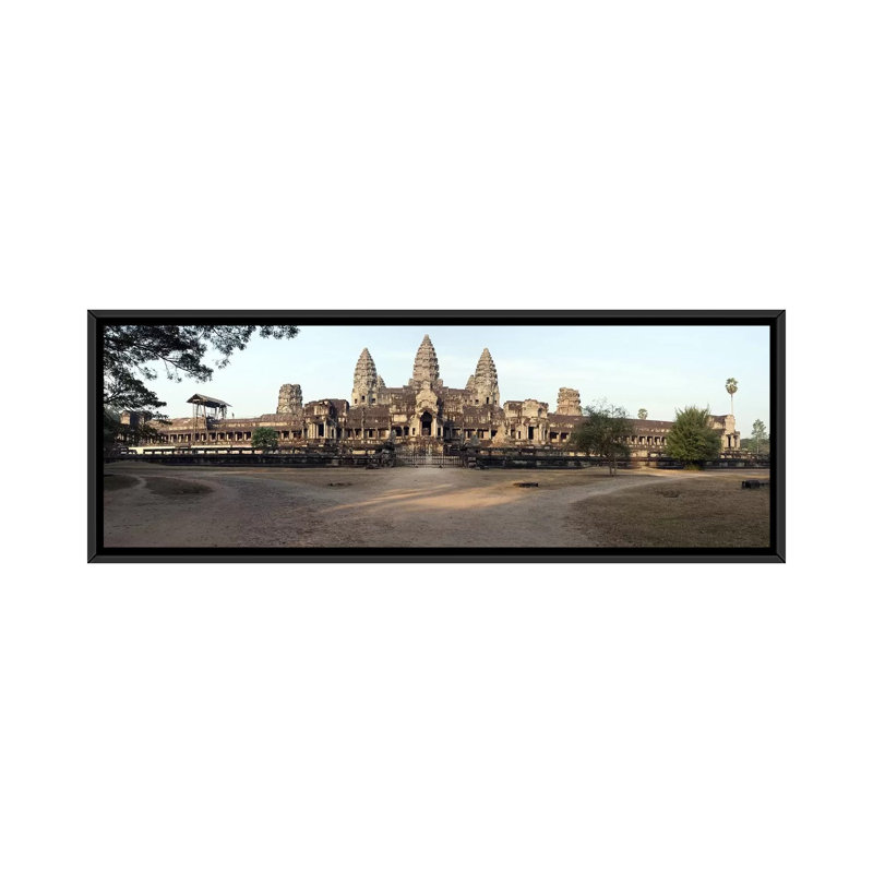 « angkor hypoallergique, angkor, cambodge », reproduction de photo sur toile panoramique, H 12 po x l 36 po x P 1,5 po