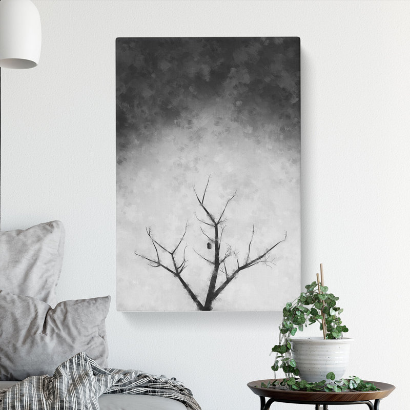 Bird House In A Tree - Wrapped Canvas, 50cm H x 35cm W x 3cm D