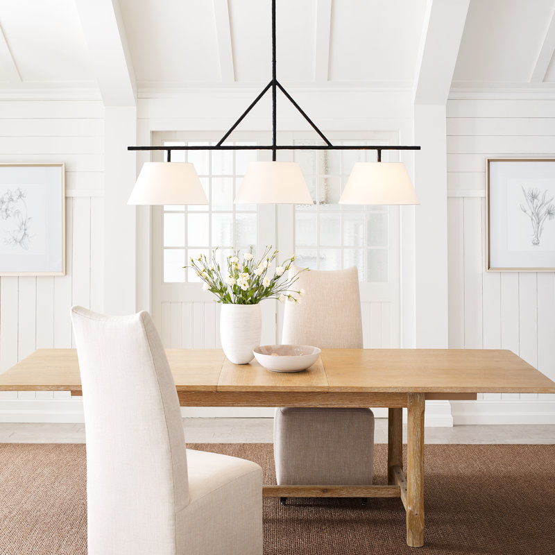Suzanne Kasler Collette Large Linear Pendant, Polished Nickel