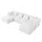 Modular Sofa BEIGE Chenille Fabric