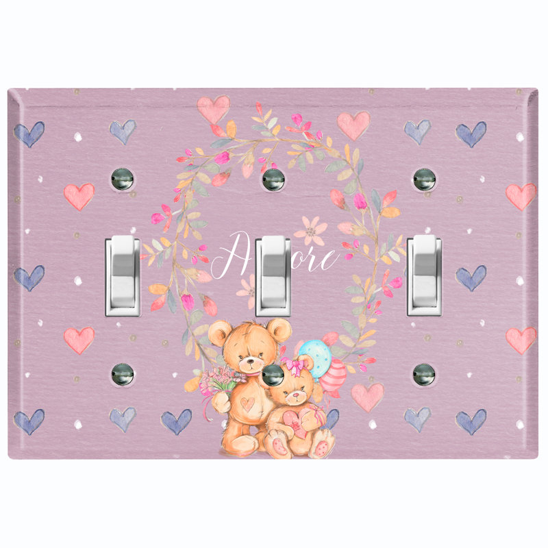 3 - Gang Toggle Light Switch Standard Wall Plate